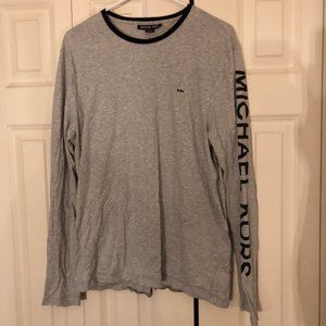 Michael Kors Mens gray Long-sleeved large shirt